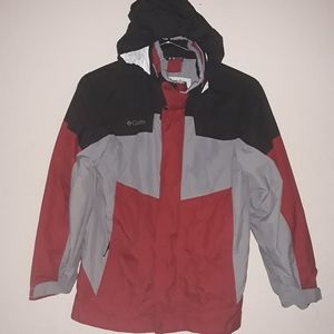 winter coat Columbia Red Grey Black Puffer